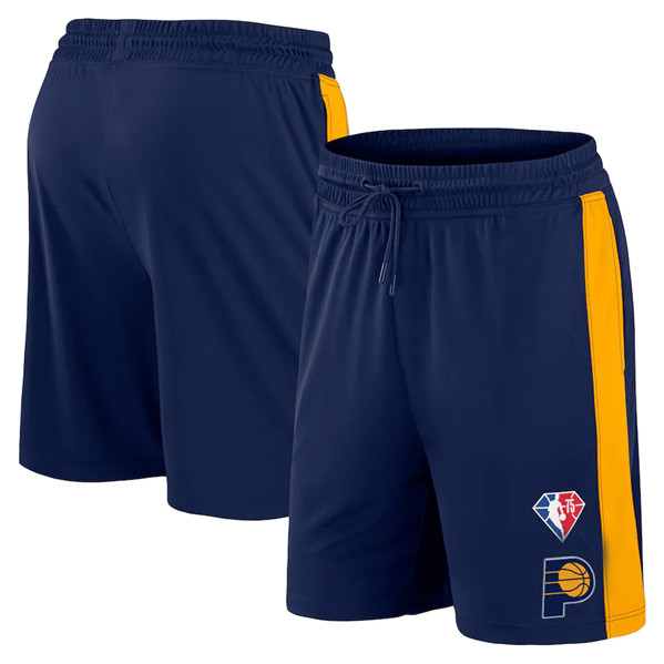 Men's Indiana Pacers Navy/Yellow Shorts